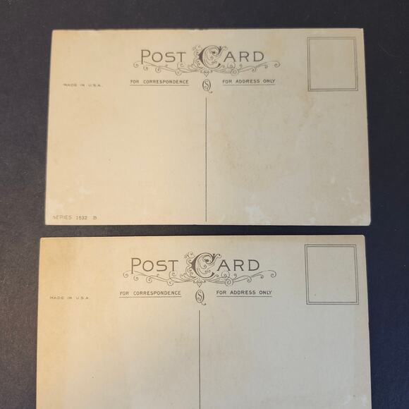 Thanksgiving Vintage Postcard Lot Of 2 Unposted Turkey Greetings USA - Picture 2 of 9